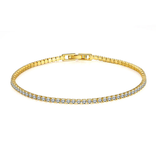 Real Moissanite Bracelet for Women S925 Sterling Silver 4Mm Diamonds Tennis Bangles Chains Sparkling Fine Jewelry