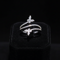 Double Butterfly Ring for Women